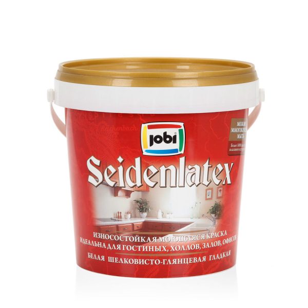 Краска шелковисто-глянцевая моющаяся "JOBI SEIDENLATEX"