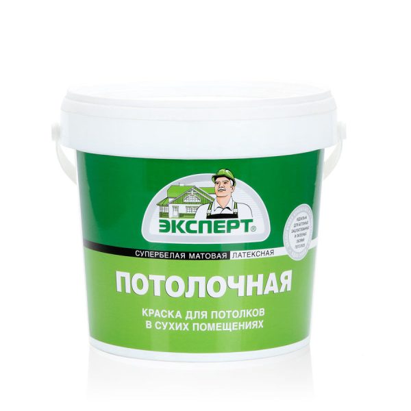 "Краска ""ЭКСПЕРТ""   потолочная супербелая, -30С°