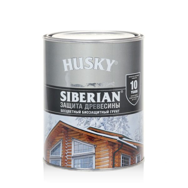 Грунт-антисептик для дерева "HUSKY SIBERIAN",бесцветный