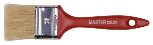 Кисть флейцевая, смешанная щетина 70%ПБТ/30% свет. натуральная "MASTER color" для красок на водной основе