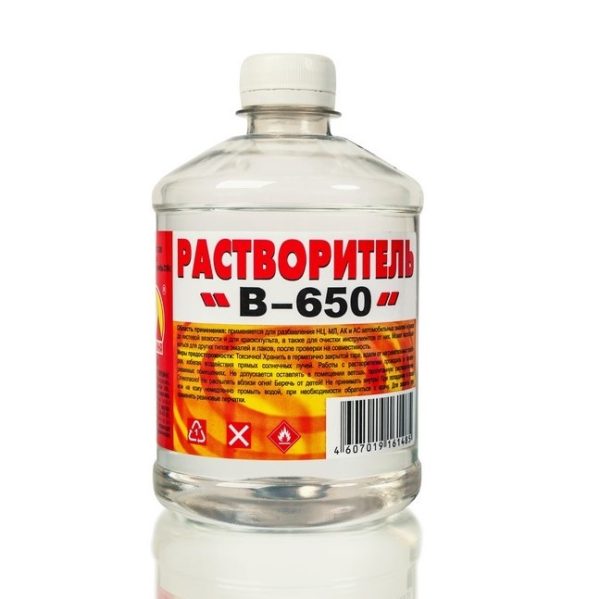 Растворитель В-650 «Вершина», пэт/т, 0,4 кг/0,5 л