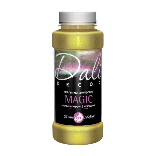 Эмаль акриловая перламутровая "DALI Magic", золото, (0,25 л)