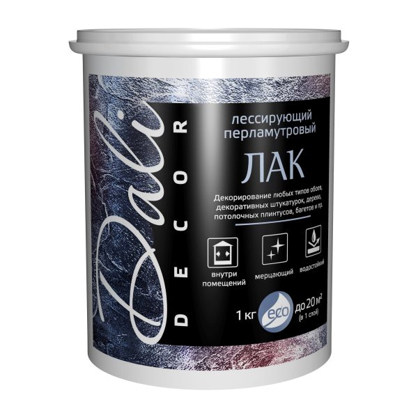 Лак лессирующий перламутровый "DALI-Decor" (золото), 1 кг