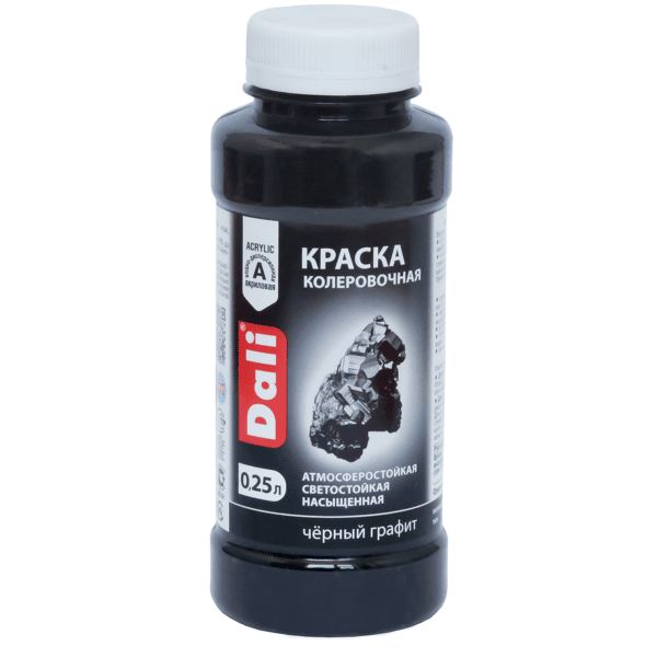 Краска колеровочная "DALI", чёрный графит, (0,25 л)