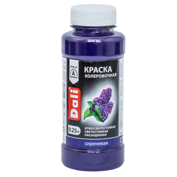 Краска колеровочная "DALI", сиреневый, (0,25 л)