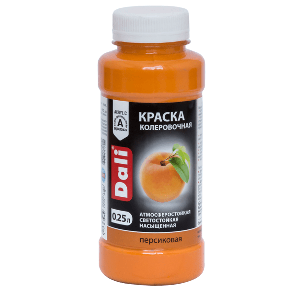 Краска колеровочная "DALI", персиковый, (0,25 л)