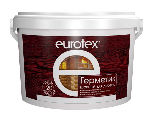 Герметик шовный для дерева "Eurotex", калужница, 3 кг