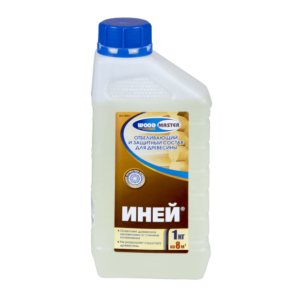 Отбеливающий и защитный состав для древесины "Иней", (1 кг)